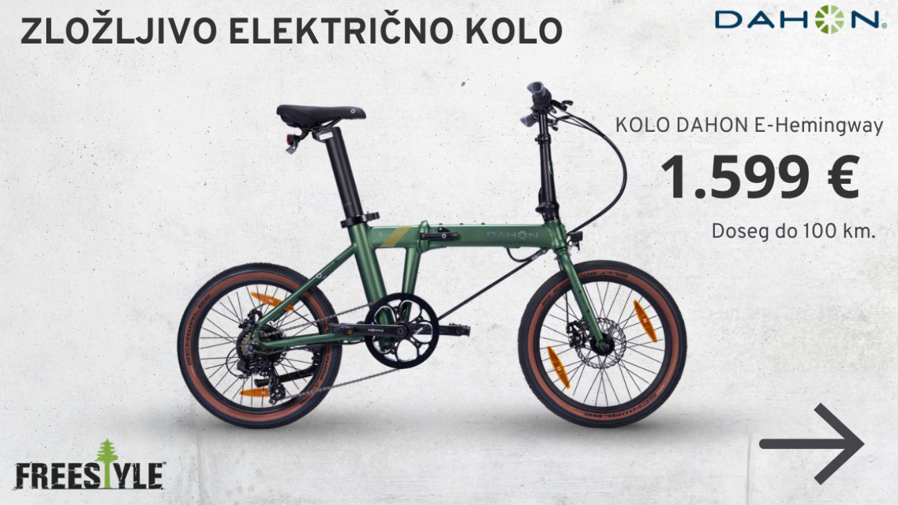 zložljivo električno kolo dahon e-hemingway